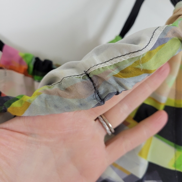 Trina Turk Multi Silk Printed Halter Neck Dress - Picture 10 of 13